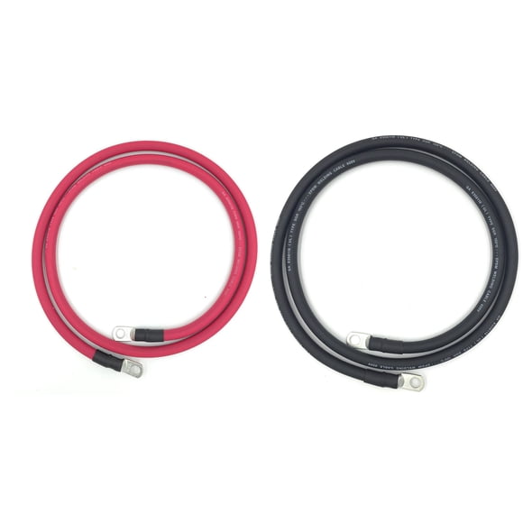 Cables De Batería End Game 4 Awg 1 5 Pies Juego Rojo Y Negro