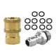 thumbnail image 4 of Conectores De Manguera De Latón De 1/4 Pulgadas Adaptadores Mangueras De Riego Accesorios 5000 PSI, 4 of 5