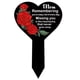 thumbnail image 1 of Placa conmemorativa Lápida de cementerio Poste de jardín conmemorativo negro Patio al aire libre Cementerio de simpatía Decoración de cementerio impermeable, corazón, 1 of 5