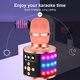 thumbnail image 5 of Micrófono de karaoke BONAOK Bluetooth inalámbrico Q78 con LED Rose, 5 of 8