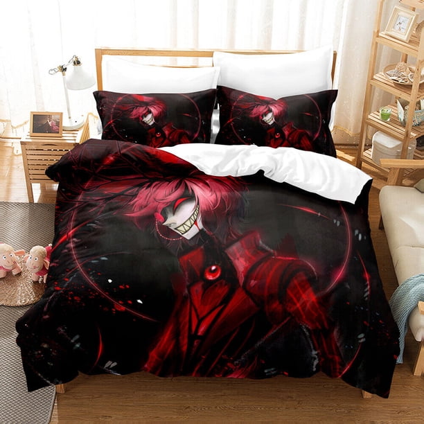 Hazbin Hotel Duvet Quilt Cover Double Size Bedding Set3-Piece Bedding Set