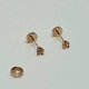 thumbnail image 1 of Aros abridores para bebé y niña, modelo grifa M rosa, oro 18k, 1 of 3