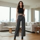 thumbnail image 3 of Pantalón Mezclilla Wide Leg Mujer Tiro Alto Detalle Brillos, 3 of 7