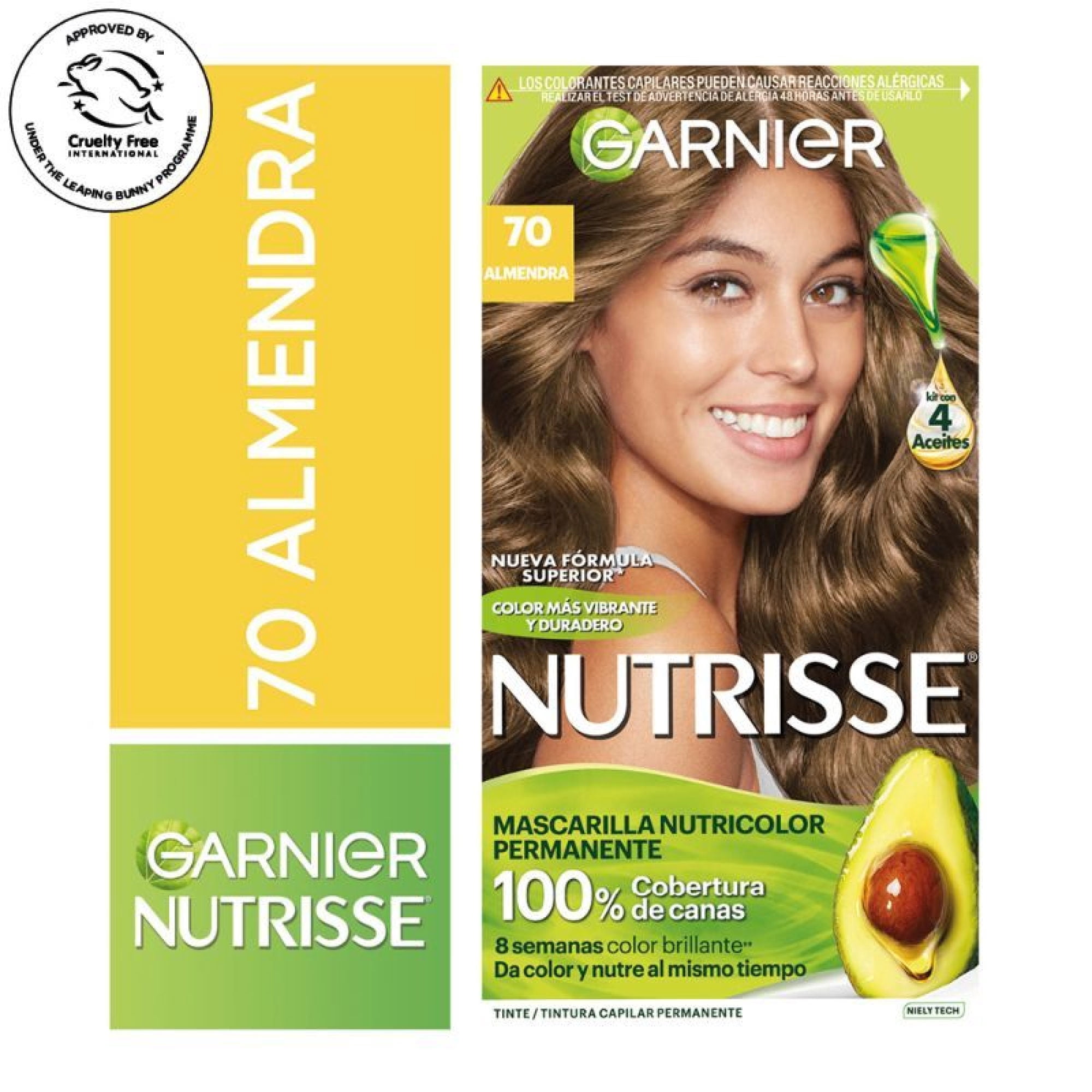 Coloración Nutrisse Cabello 70 Almendra