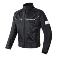 Ioensy - Chaqueta De Moto Resistente Al Agua Para Montar En Moto Hombre Mujer Verano Negro 4Xl