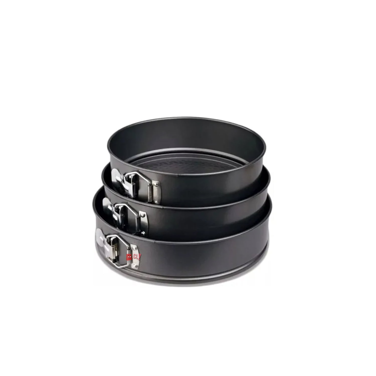 Puntostore - Set De 3 Moldes Redondos Antiadherentes Para Hornear -