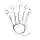 thumbnail image 2 of Moda Cadena De Mu?eca Aleación Punk Anillos Pulsera Joyería Regalo Cadena De Mano Plata, 2 of 5