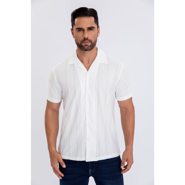 Camisa Breeze Resort Regular Fit Verano Fashion Hombre Calidad 159