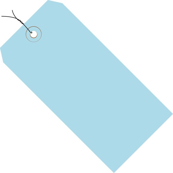 Etiquetas de envío Top Pack Supply 9,5 cm x 4,8 cm azul claro