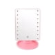 thumbnail image 3 of Espejo Pedestal Luces 16 Led A Pila 16cm Diseño Rosa, 3 of 3