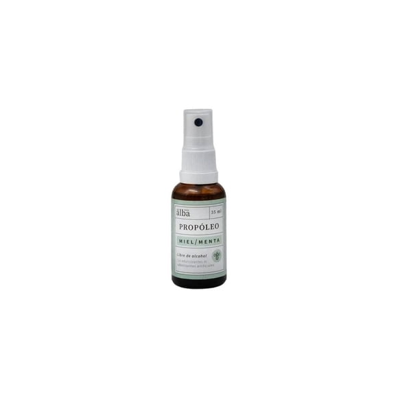 Spray Propóleo Menta 35ml Apícola Del Alba Orgánico Sin Alcohol