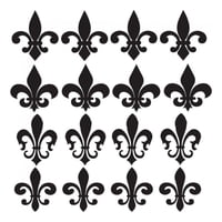 Rienda Libre Graphics - Decomural Fleur De Lis Tile Set Ws-33357