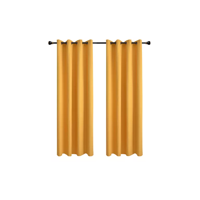 Genérico - Cortina Lino Con Blackout Engomado Térmica 140X220 Amarillo