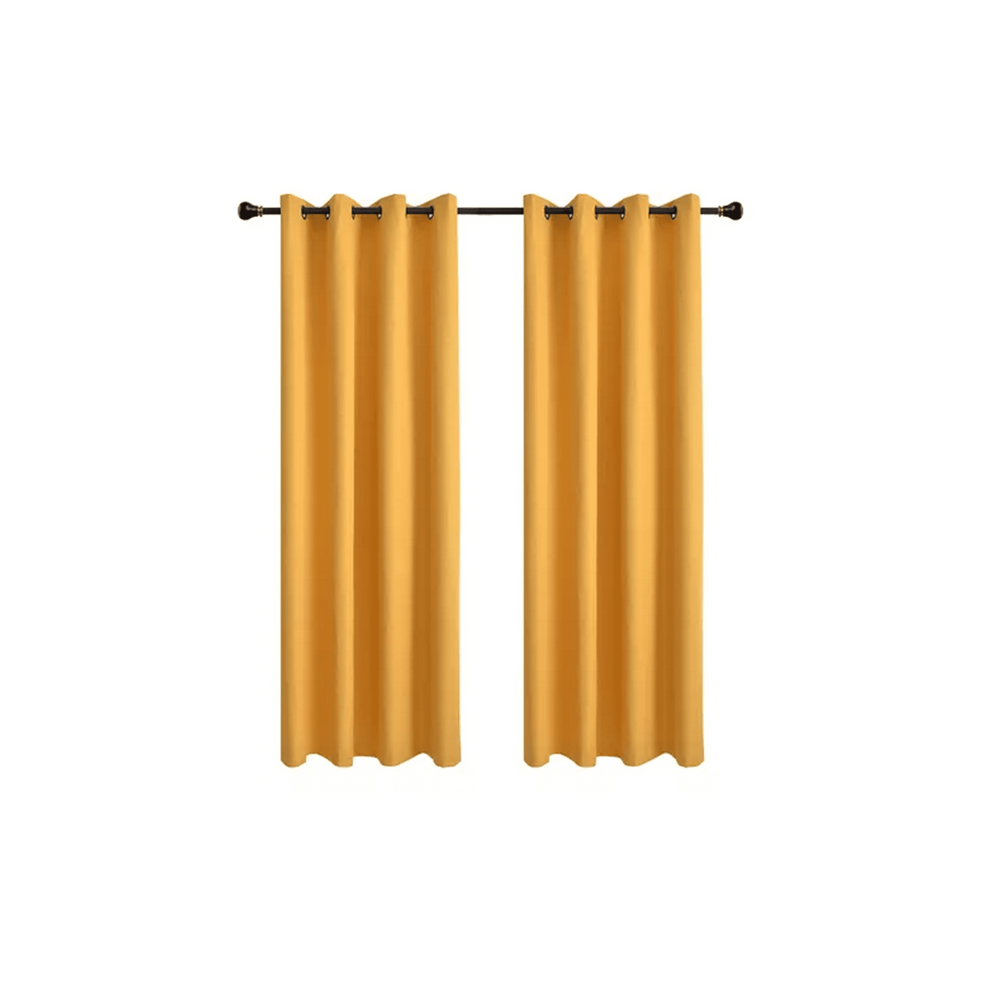 Genérico - Cortina Lino Con Blackout Engomado Térmica 140x220 Amarillo