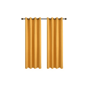 Genérico - Cortina Lino Con Blackout Engomado Térmica 140X220 Amarillo
