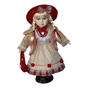 Bothyi - Muñeca De Porcelana Victoriana Coleccionable Con Hermosa Ropa Y Figuras De Niña De Pie