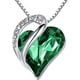 thumbnail image 3 of Collar HESHPAWS Infinity Love Heart Plateado con Cristales de Piedra de Nacimiento Cadena 18+2 pulgadas, 3 of 3