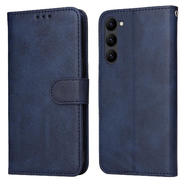 Funda Billetera para Samsung Galaxy S23 con Porta Tarjetas y Soporte Ajustable Azul
