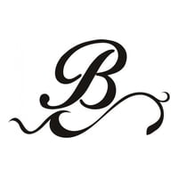 Rienda Libre Graphics - Decomural Personalised Letter Swirl Ws-44228