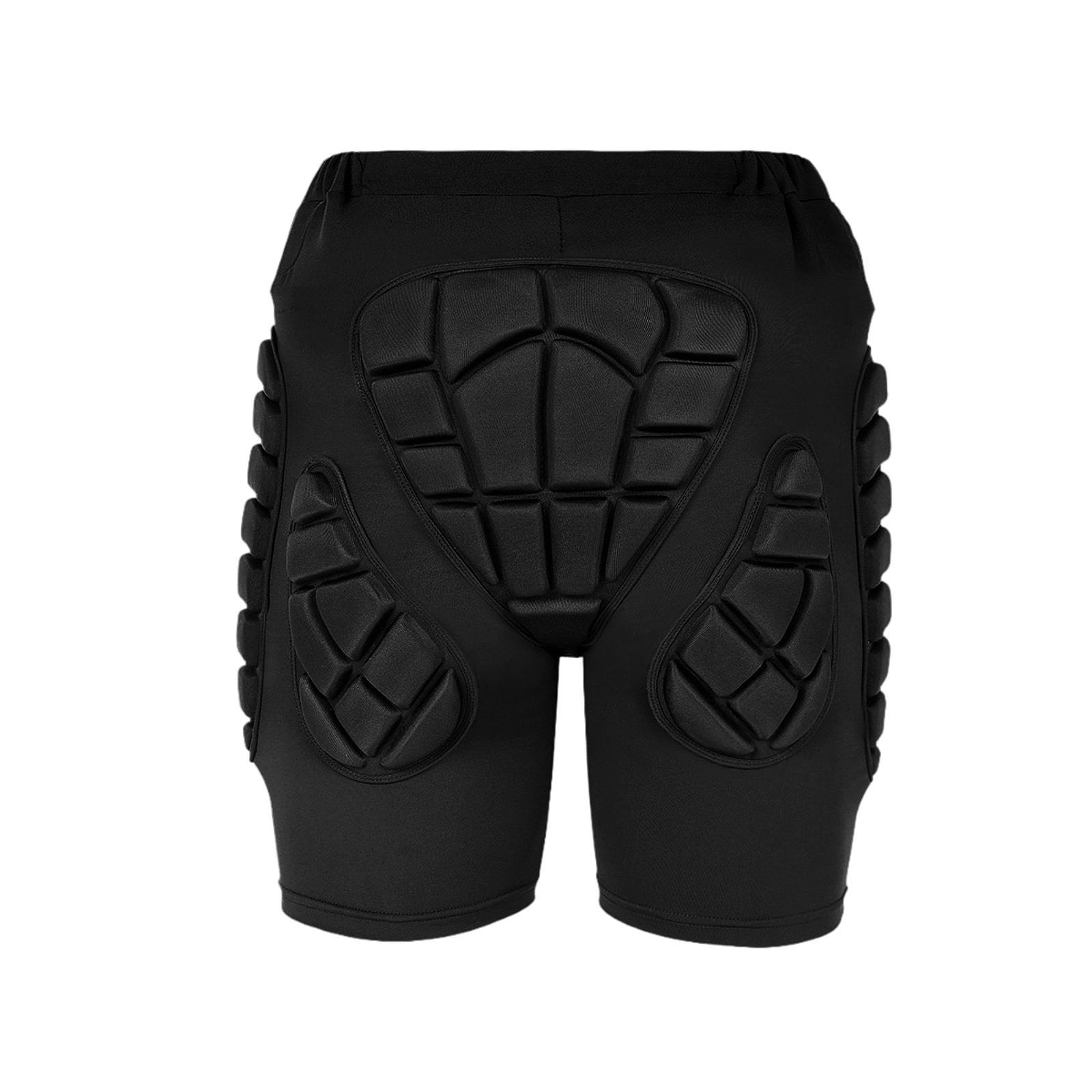 Magideal - Pantalones Cortos Acolchados Para Protección Contra Caídas, Protectores, Cómodo, Multifunción, Gruesos Y Equipos De Protección Para Skateboarding, Esq Spandex Xl