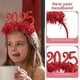 thumbnail image 3 of 2 diademas para fiesta de Año Nuevo 2025 con purpurina dorada. Tocado festivo para fiestas de Nochevieja., 3 of 5