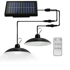 Genérico - Lámpara Doble Solar Led Colgante Exterior/Interior Impermeable 240W