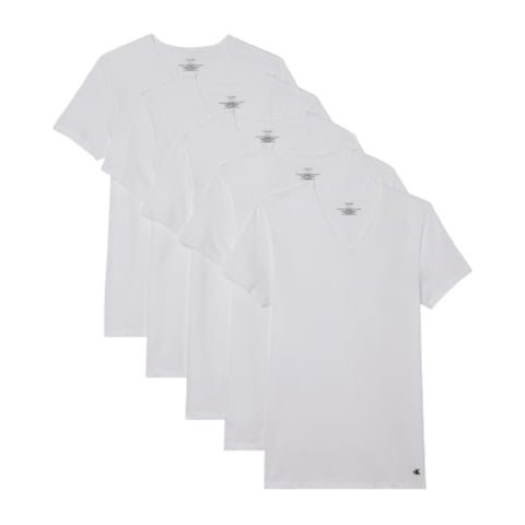 Camisetas Calvin Klein Cotton Classic Para Hombre, Paquete De 5