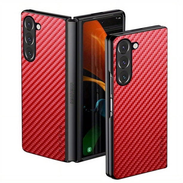 Carbon Fibre Shockproof Slim Case For Samsung Galaxy Z Fold 5 Non-Slip Full Body Protective Phone Case