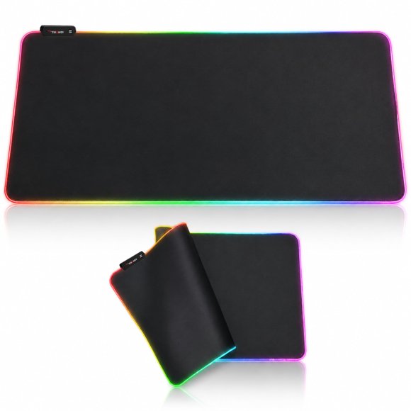 Alfombrilla de ratón THONIV 90x40cm RGB LED Gaming extendida