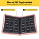 thumbnail image 2 of Carpeta bindrz de 9 bolsillos rosa con cremallera para top loaders, 2 of 6
