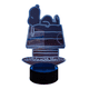 thumbnail image 2 of Lampara Ilusion 3D Snoopy I de 7 colores, Base touch, 2 of 6