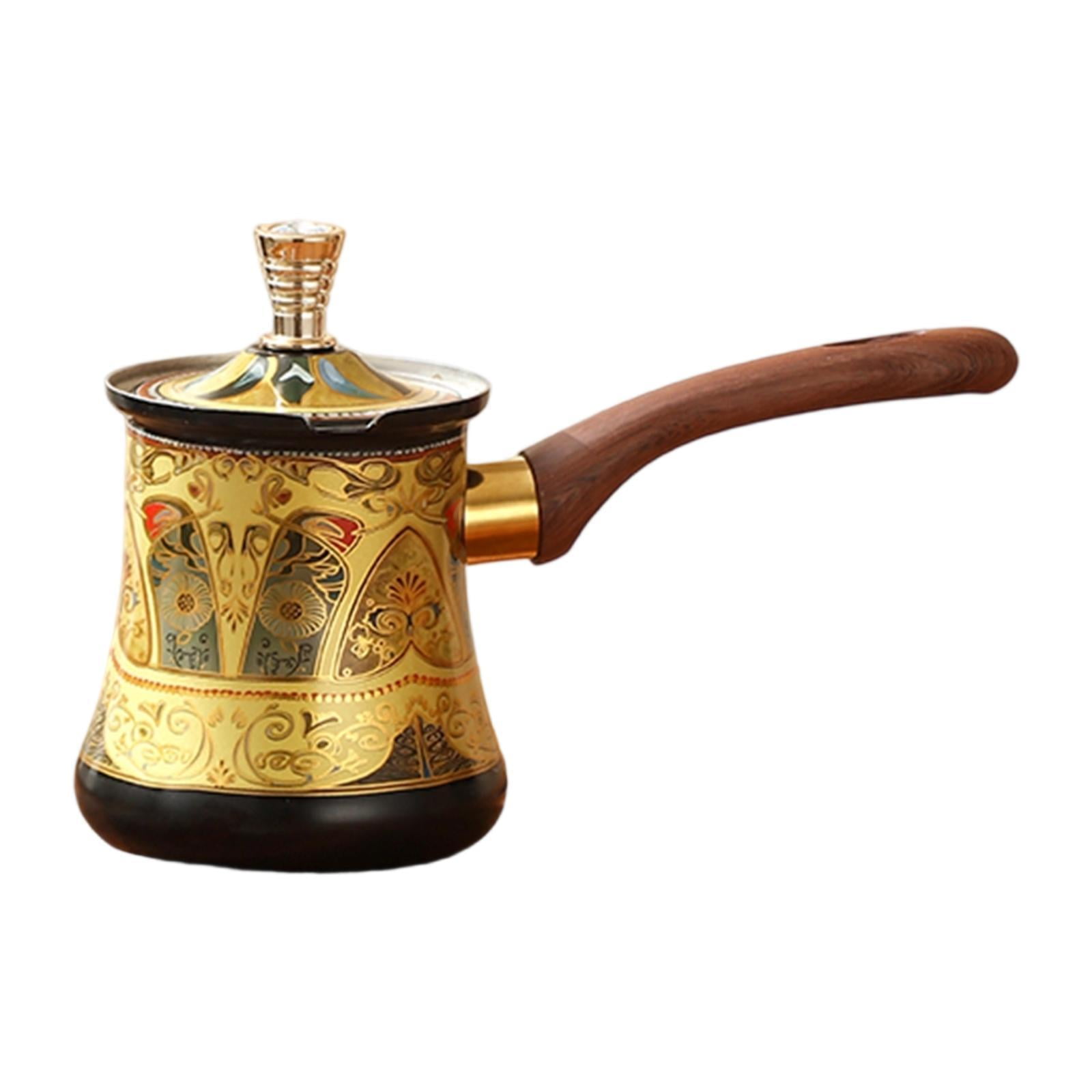 Bothyi - Cafetera Turca Con Tapa, Cacerola Para Leche, Ideal Para Restaurantes, Campings Y Cocinas.