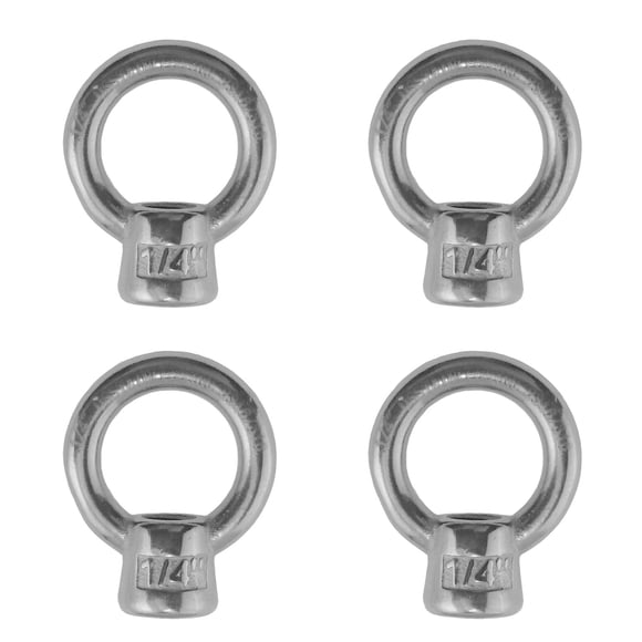 Tuerca de ojo de elevación US Stainless de acero inoxidable 316 grado marino 1/4" UNC