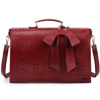 Ecosusi - Maletin Bow Para Laptop 15.6 Pulg Burdeo