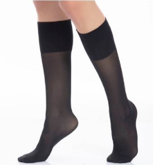 Calcetines De Compresión Sheer&Soft Clase 2 Negro Cl Toe-Talla Iv-Medi