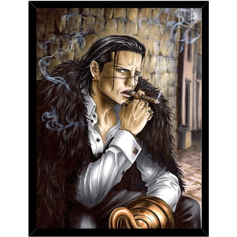 Genérico - Cuadro Decorativo One Piece Crocodile Medidas 30X40 Cm