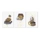 thumbnail image 1 of Set de Cuadros Abstracto Piedras Doradas con Marco Blanco 50x40 CM, 1 of 1