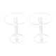 thumbnail image 1 of 2 piezas Pedestal Display Riser Stands Soporte de exhibición de joyería Moderno acrílico decorativo Pedestal claro Soporte de joyería para decoración , 8 cm de alto, 1 of 5