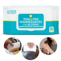 Flower Secret - Pack 240 Toallas Húmedas Higiénicas Con Alcohol Multiuso