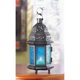 thumbnail image 5 of Farol Koehler 37438, estilo marroquí, cristal azul, 26 cm, 5 of 5
