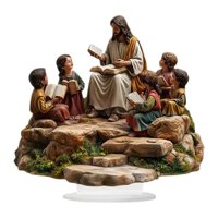 Bothyi - 2D Jesús Decoración De La Figura Santa Decoración Del Hogar Para El Gabinete Ministerio Del Interior Jesús Dando Conferencia
