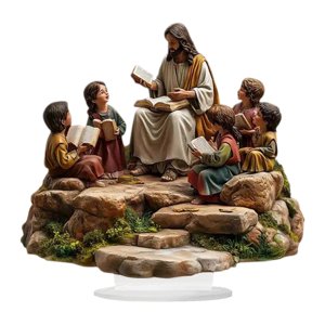 Bothyi - 2D Jesús Decoración De La Figura Santa Decoración Del Hogar Para El Gabinete Ministerio Del Interior Jesús Dando Conferencia