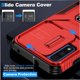 thumbnail image 5 of Funda Armada para Motorola Moto G Pure 2021 con Tapa Deslizante y Soporte Magnético Giratorio Rojo, 5 of 5