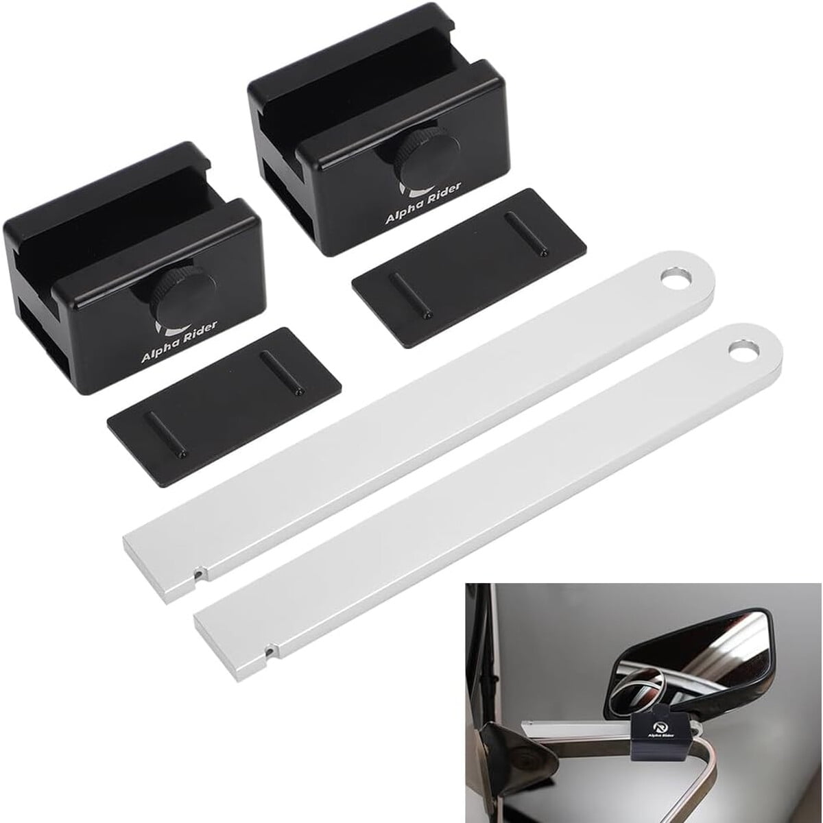 Kit Extensor Espejo Remolque Autovic Aluminio Ford F150 F250 F350 19801996