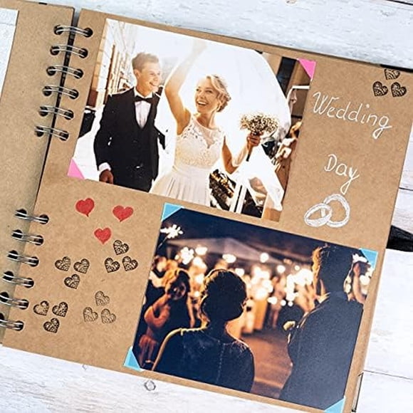 Álbum Scrapbook Bstorify 8x8 Pulgadas 60 Páginas Cafa