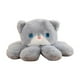 thumbnail image 4 of Animales De Peluche Pulpo Extremidades Cabeza De Gato Decoración Para Niñas Niños Novia Gris, 4 of 5