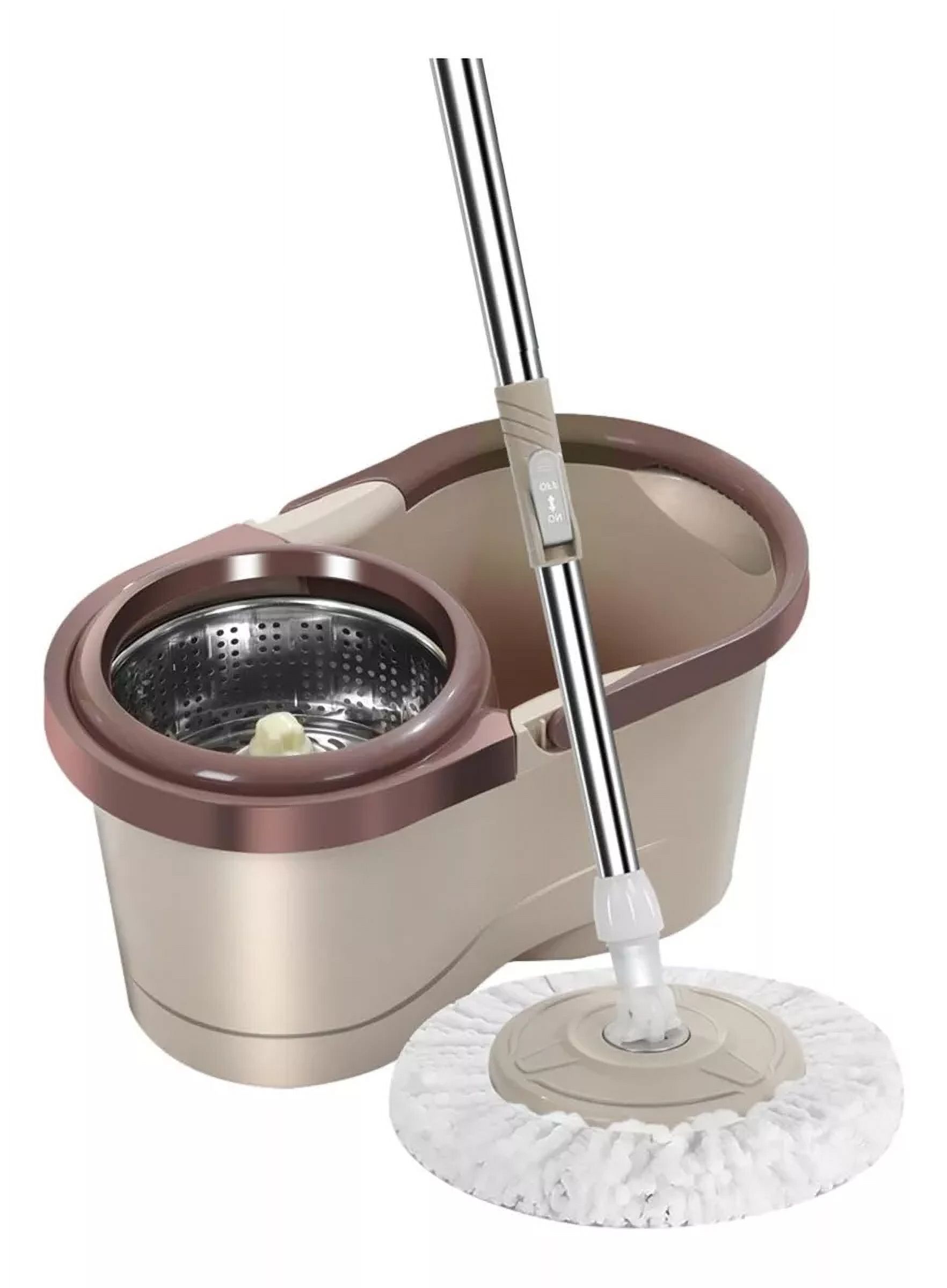 Center Web - Mopa Giratoria 360 Con Balde Escurridor Marron