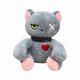 thumbnail image 2 of Muñeco de peluche de gato de punto gótico, juguete de peluche de gatito de retazos de estilo oscuro, figura de peluche de gato emo suave for decoración de habitación y regalos navideños, 2 of 2