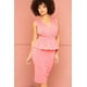 thumbnail image 1 of Vestido Midi con Peplum Brillante M, 1 of 7