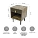 thumbnail image 3 of Velador Top Living Moon Black Con Cajón y Estante Negro, 3 of 9